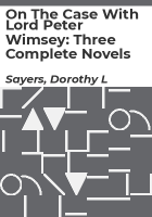 On_the_case_with_Lord_Peter_Wimsey